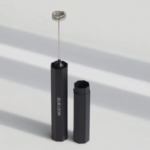 NWT Mud/WTR Frother Wand Whip Mud Water Stainless Steel Rechargeable Sealed